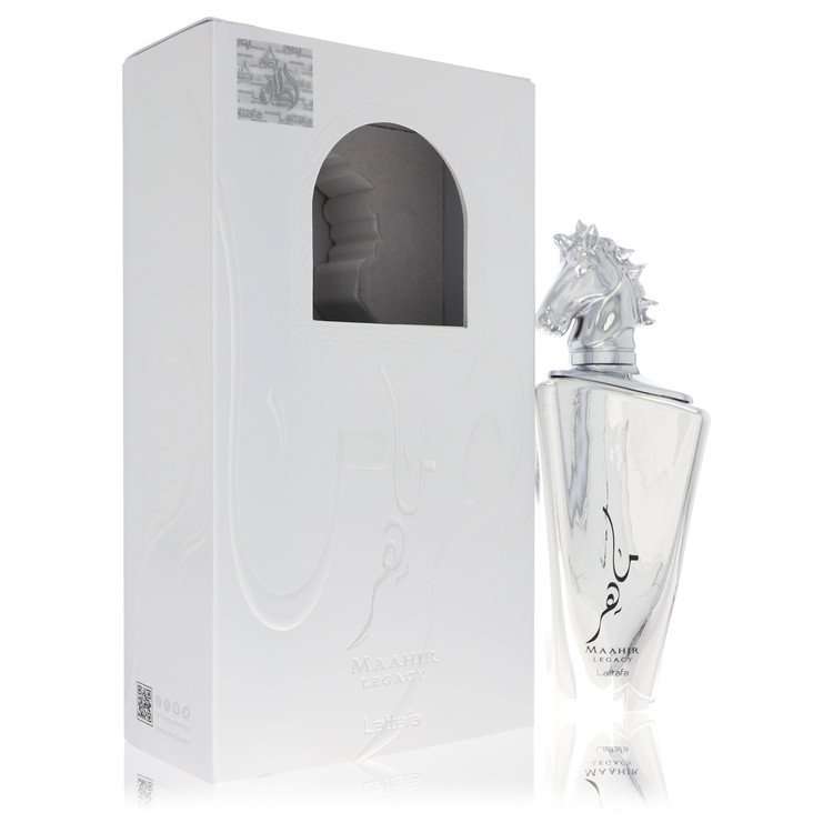 Maahir Legacy Cologne By Lattafa 3.4 Oz Eau De Parfum Spray For Men In Box