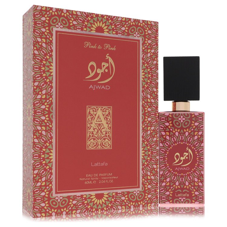 Lattafa Ajwad Pink to Pink Perfume by Lattafa Eau De Parfum Spray (Unisex) 2 oz for Women - Authentic Fragrance - Discount Women Perfume or Cologne Fragrance