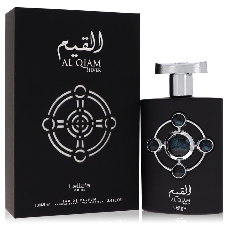 Lattafa Pride Al Qiam Silver Cologne by Lattafa Eau De Parfum Spray (Unisex) 3.4 oz for Men - Authentic Fragrance - Discount Men Perfume or Cologne Fragrance