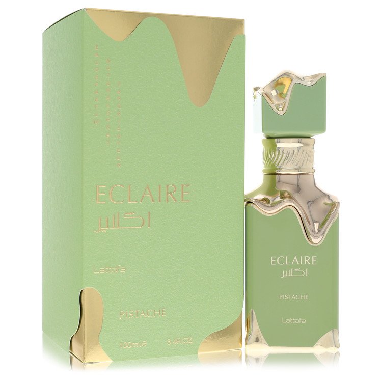 Lattafa Eclaire Pistache Perfume by Lattafa Eau De Parfum Spray (Unisex) 3.4 oz for Women - Authentic Fragrance - Discount Women Perfume or Cologne Fragrance