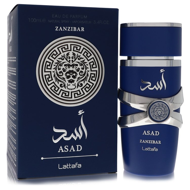 Asad Zanzibar Cologne By Lattafa 3.4 Oz Eau De Parfum Spray For Men In Box