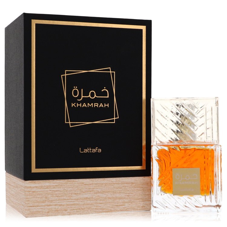Lattafa Khamrah Cologne by Lattafa Eau De Parfum Spray (Unisex) 3.4 oz for Men - Authentic Fragrance - Discount Men Perfume or Cologne Fragrance