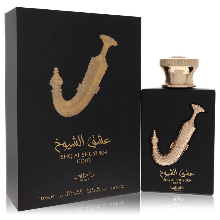 Lattafa Pride Ishq Al Shuyukh Gold Cologne by Lattafa Eau De Parfum Spray (Unisex) 3.4 oz for Men - Authentic Fragrance - Discount Men Perfume or Cologne Fragrance