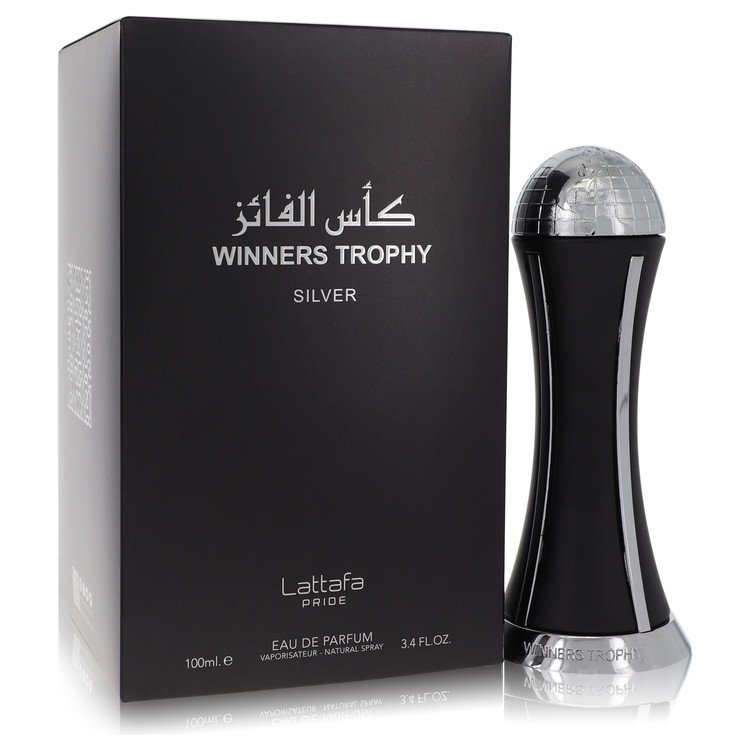 Lattafa Pride Winners Trophy Silver Cologne by Lattafa Eau De Parfum Spray 3.4 oz for Men - Authentic Fragrance - Discount Men Perfume or Cologne Fragrance