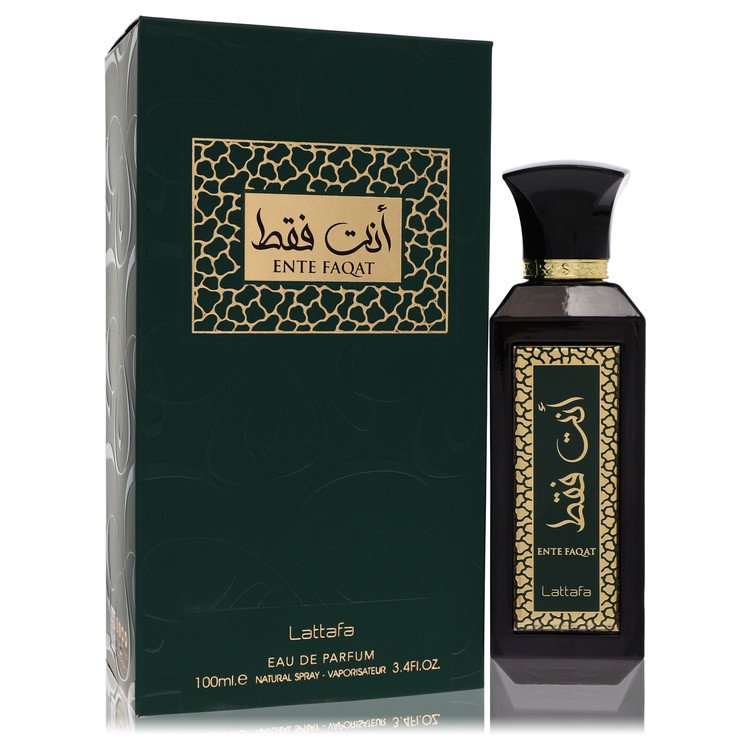 Lattafa Ente Faqat Cologne by Lattafa Eau De Parfum Spray (Unisex) 3.4 oz for Men - Authentic Fragrance - Discount Men Perfume or Cologne Fragrance