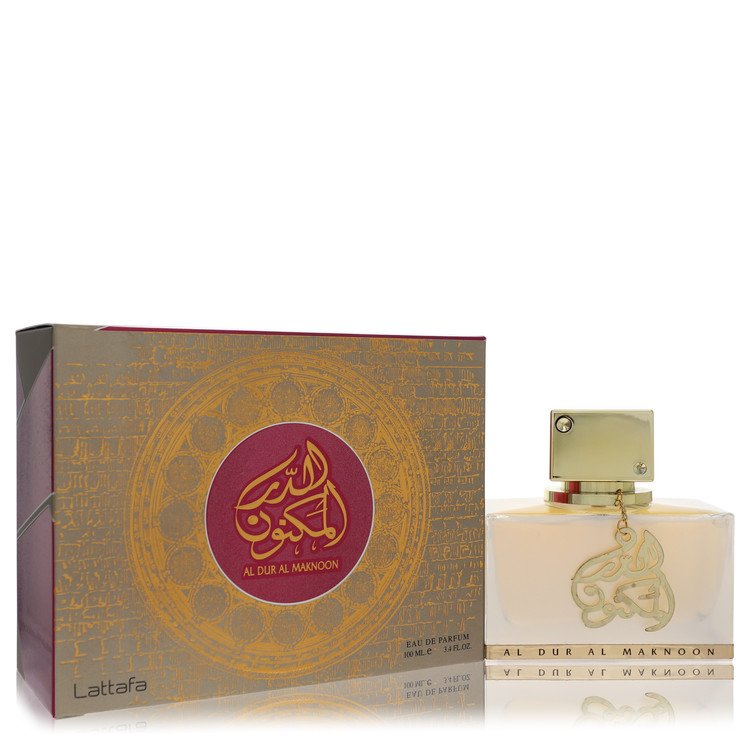 Lattafa Al Dur Al Maknoon Gold Cologne by Lattafa Eau De Parfum Spray (Unisex) 3.4 oz for Men - Authentic Fragrance - Discount Men Perfume or Cologne Fragrance