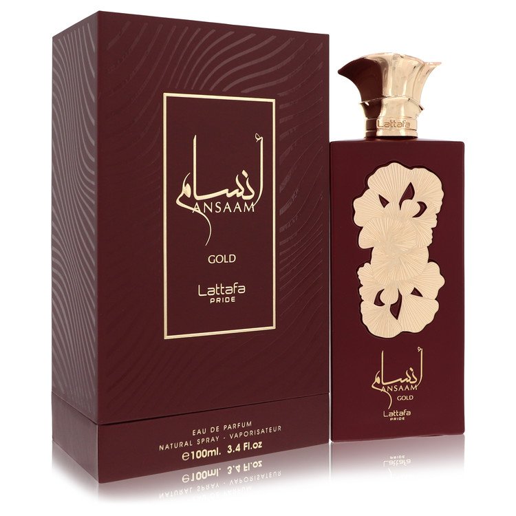 Lattafa Pride Ansaam Gold Perfume by Lattafa Eau De Parfum Spray (Unisex) 3.4 oz for Women - Authentic Fragrance - Discount Women Perfume or Cologne Fragrance