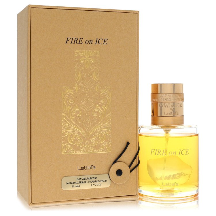 Lattafa Fire on Ice Cologne by Lattafa Eau De Parfum Spray (Unisex) 3.7 oz for Men - Authentic Fragrance - Discount Men Perfume or Cologne Fragrance