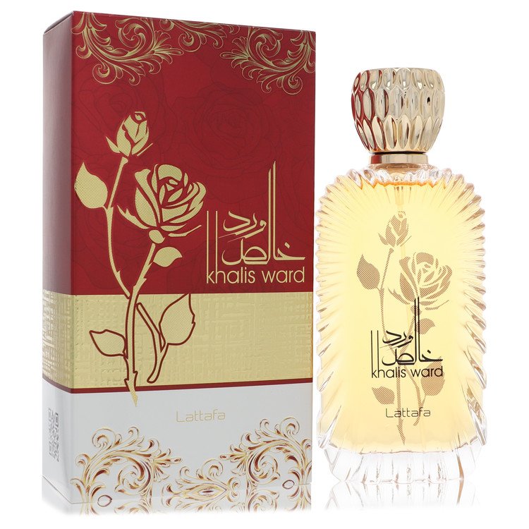 Lattafa Khalis Ward Perfume by Lattafa Eau De Parfum Spray (Unisex) 2.72 oz for Women - Authentic Fragrance - Discount Women Perfume or Cologne Fragrance
