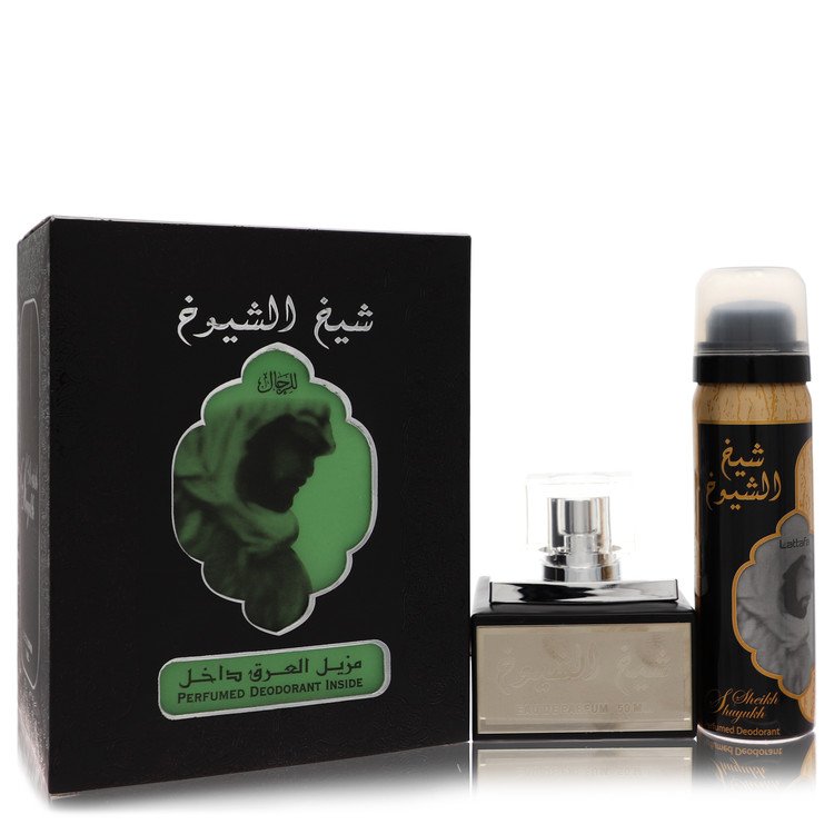 Lattfa Sheikh Al Shuyukh Cologne by Lattafa Eau De Parfum Spray With  1.7 oz Deodorant Spray 1.7 oz for Men - Authentic Fragrance - Discount Men Perfume or Cologne Fragrance