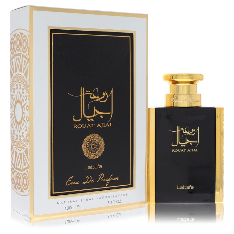 Lattafa Rouat Ajial Perfume by Lattafa Eau De Parfum Spray (Unisex) 3.4 oz for Women - Authentic Fragrance - Discount Women Perfume or Cologne Fragrance