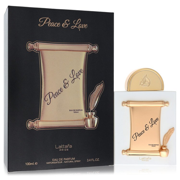 Lattafa Peace & Love Cologne by Lattafa Eau De Parfum Spray (Unisex) 3.4 oz for Men - Authentic Fragrance - Discount Men Perfume or Cologne Fragrance