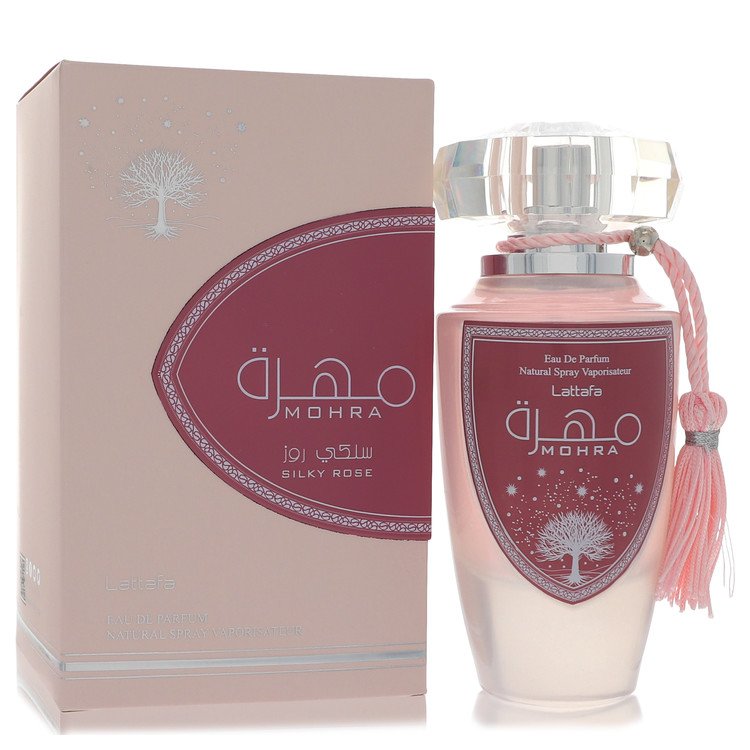 Lattafa Mohra Silky Rose Perfume by Lattafa Eau De Parfum Spray 3.4 oz for Women - Authentic Fragrance - Discount Women Perfume or Cologne Fragrance