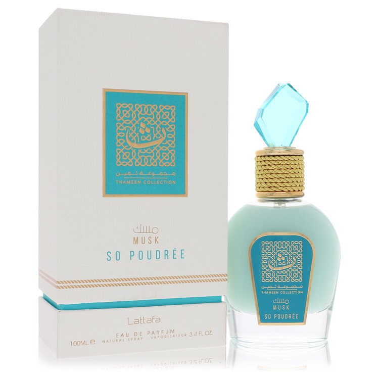 Lattafa Musk So Poudree Perfume by Lattafa Eau De Parfum Spray (Unisex) 3.4 oz for Women - Authentic Fragrance - Discount Women Perfume or Cologne Fragrance
