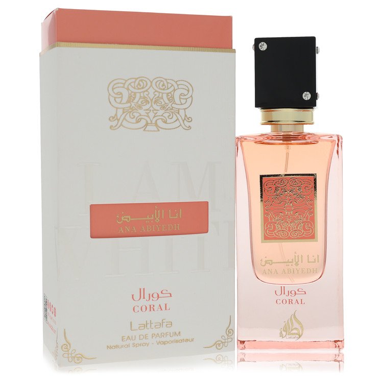 Ana Abiyed Coral Cologne by Lattafa Eau De Parfum Spray (Unisex) 2 oz for Men - Authentic Fragrance - Discount Men Perfume or Cologne Fragrance
