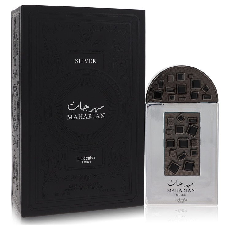 Lattafa Pride Maharjan Silver Cologne by Lattafa Eau De Parfum Spray (Unisex) 3.4 oz for Men - Authentic Fragrance - Discount Men Perfume or Cologne Fragrance