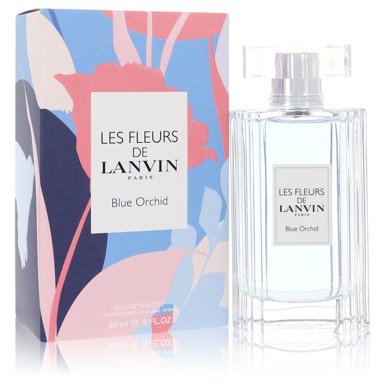 Les Fleurs De Lanvin Blue Orchid Perfume by Lanvin Eau De Toilette Spray 3 oz for Women - Authentic Fragrance - Discount Women Perfume or Cologne Fragrance
