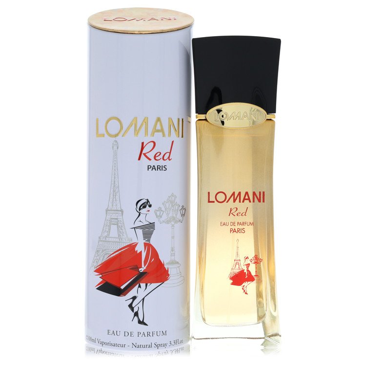 Lomani Red Perfume by Lomani Eau De Parfum Spray 3.3 oz for Women - Authentic Fragrance - Discount Women Perfume or Cologne Fragrance