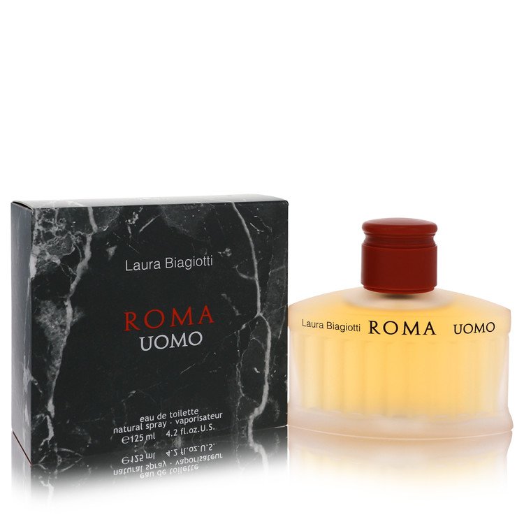 Roma Cologne by Laura Biagiotti Eau De Toilette Spray 4.2 oz for Men - Authentic Fragrance - Discount Men Perfume or Cologne Fragrance