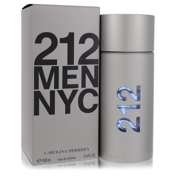 212 Cologne by Carolina Herrera Eau De Toilette Spray (New Packaging) 3.4 oz for Men - Authentic Fragrance - Discount Men Perfume or Cologne Fragrance