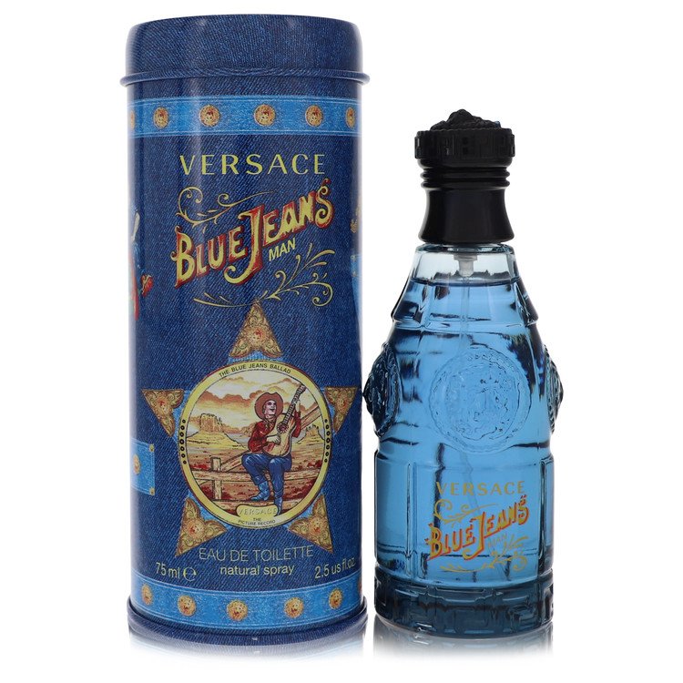 Blue Jeans Cologne by Versace Eau De Toilette Spray (New Packaging) 2.5 oz for Men - Authentic Fragrance - Discount Men Perfume or Cologne Fragrance