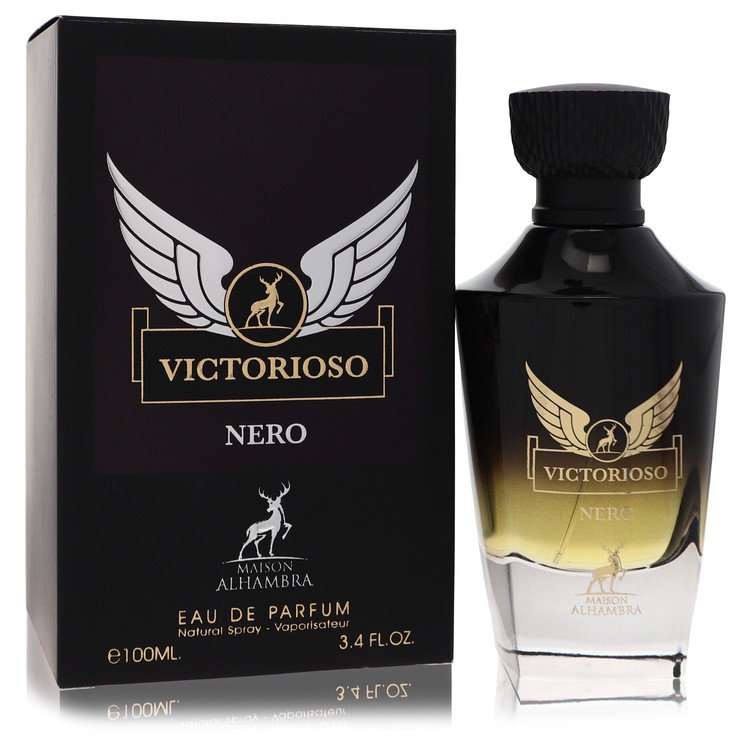 Maison Alhambra Victorioso Nero Cologne by Maison Alhambra Eau De Parfum Spray 3.4 oz for Men - Authentic Fragrance - Discount Men Perfume or Cologne Fragrance