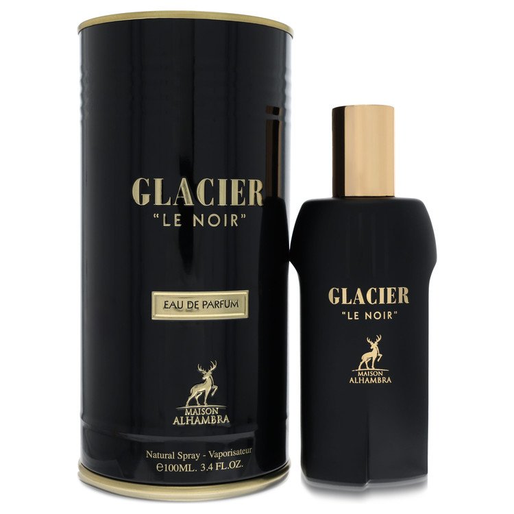 Maison Alhambra Glacier Le Noir Cologne by Maison Alhambra Eau De Parfum Spray 3.4 oz for Men - Authentic Fragrance - Discount Men Perfume or Cologne Fragrance