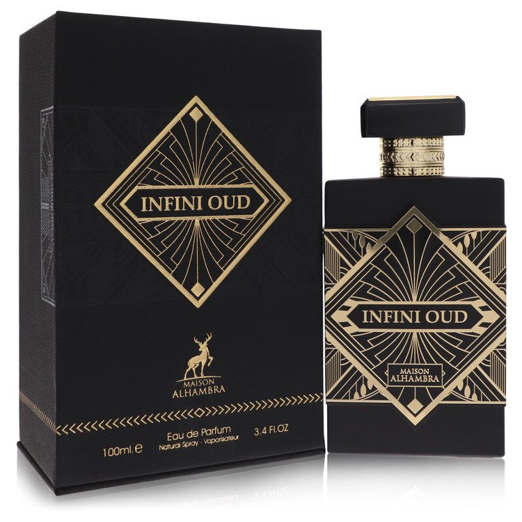 Maison Alhambra Infini Oud Cologne by Maison Alhambra Eau De Parfum Spray (Unisex) 3.4 oz for Men - Authentic Fragrance - Discount Men Perfume or Cologne Fragrance