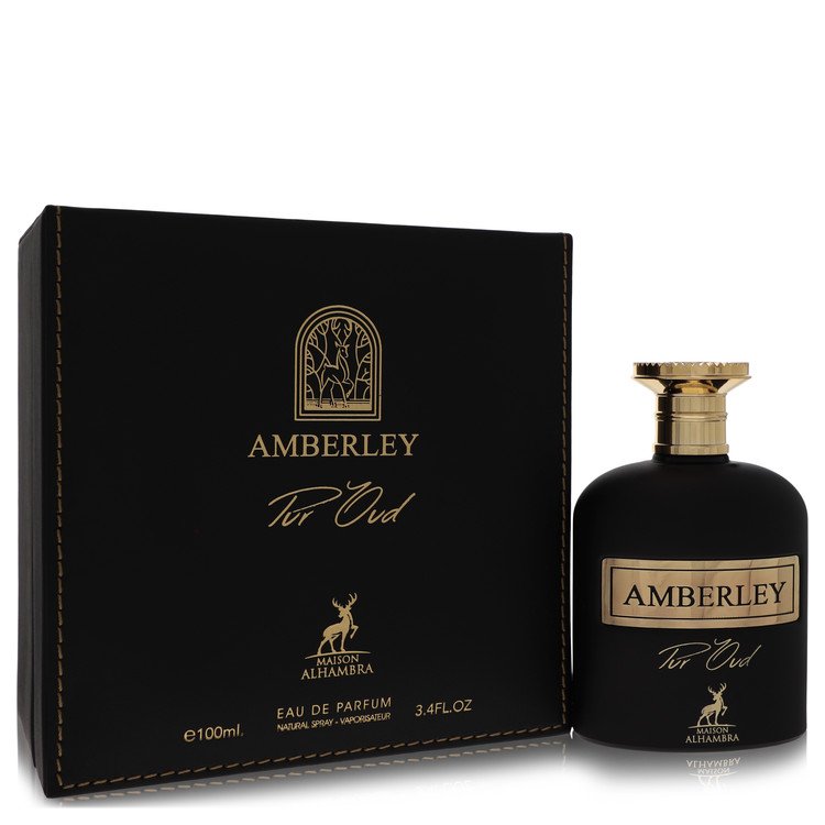 Maison Alhambra Amberley Pure Oud Perfume by Maison Alhambra Eau De Parfum Spray (Unisex) 3.4 oz for Women - Authentic Fragrance - Discount Women Perfume or Cologne Fragrance