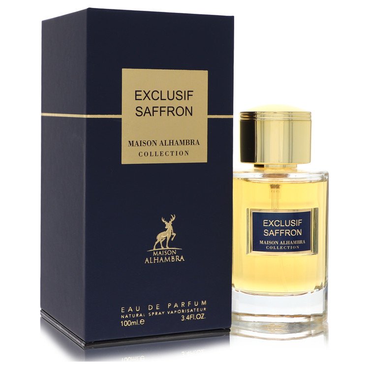 Maison Alhambra Exclusif Saffron Cologne by Maison Alhambra Eau De Parfum Spray (Unisex) 3.4 oz for Men - Authentic Fragrance - Discount Men Perfume or Cologne Fragrance