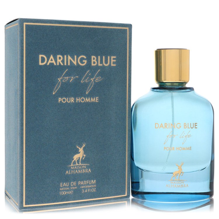 Daring Blue by Maison Alhambra 3.4 oz oz Eau De Parfum Spray for Men - Perfumes4All