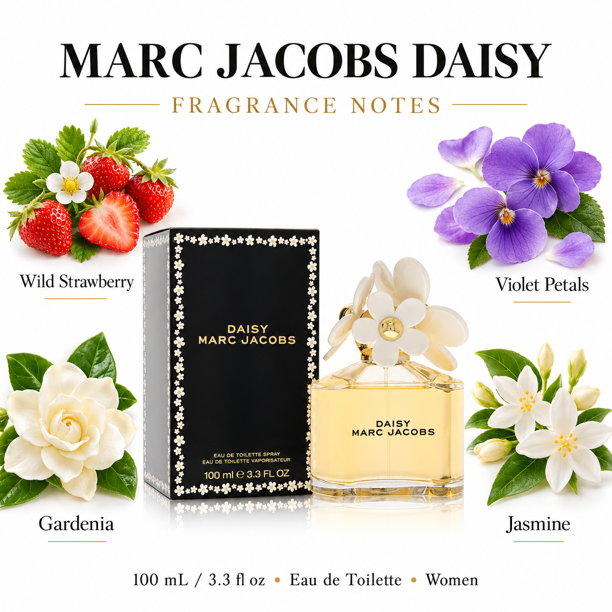 Daisy by Marc Jacobs 3.3 oz Eau De Toilette Spray for Women — fragrance notes