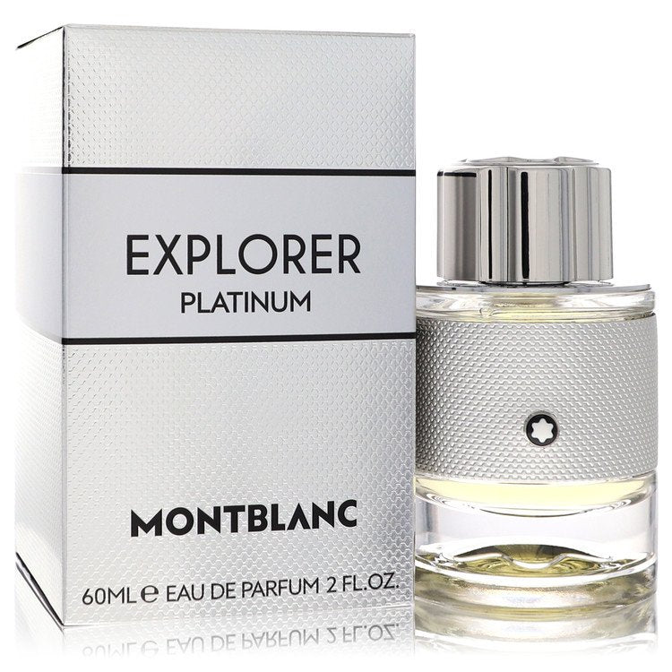 Mont Blanc Explorer Platinum Cologne By Mont Blanc 2.0 Oz Eau De Parfum Spray For Men In Box