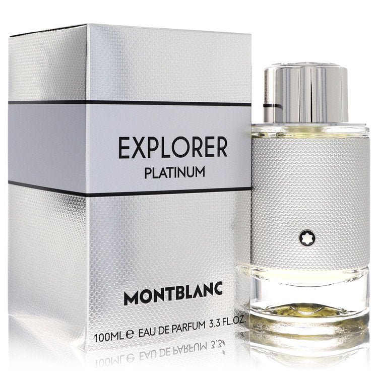 Mont Blanc Explorer Platinum Cologne By Mont Blanc 3.3 Oz Eau De Parfum Spray For Men In Box