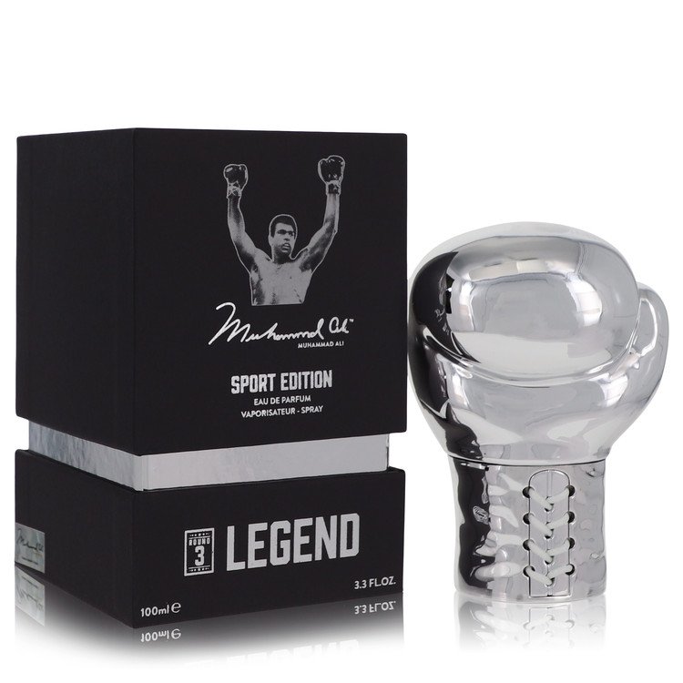 Muhammad Ali Legend Round 3 Cologne by Muhammad Ali Eau De Parfum Spray (Sport Edition) 3.3 oz for Men - Authentic Fragrance - Discount Men Perfume or Cologne Fragrance