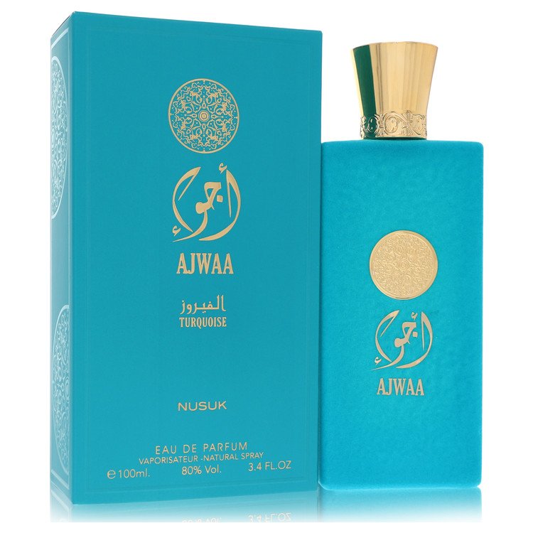 Nusuk Ajwaa Turquoise Perfume by Nusuk Eau De Parfum Spray (Unisex) 3.4 oz for Women - Authentic Fragrance - Discount Women Perfume or Cologne Fragrance