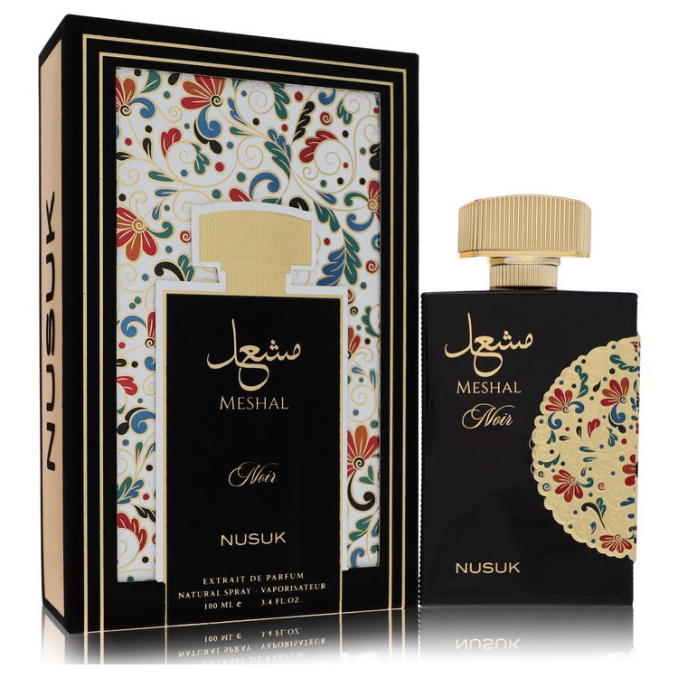 Nusuk Meshal Noir Cologne by Nusuk Extrait De Parfum Spray (Unisex) 3.4 oz for Men - Authentic Fragrance - Discount Men Perfume or Cologne Fragrance