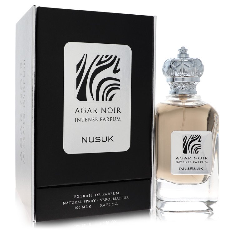 Nusuk Agar Noir Intense Cologne by Nusuk Extrait De Parfum Spray (Unisex) 3.4 oz for Men - Authentic Fragrance - Discount Men Perfume or Cologne Fragrance