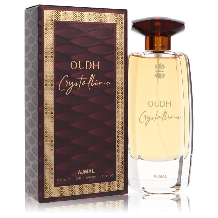 Oudh Crystalline Perfume by Ajmal Eau De Parfum Spray 3.4 oz for Women - Authentic Fragrance - Discount Women Perfume or Cologne Fragrance