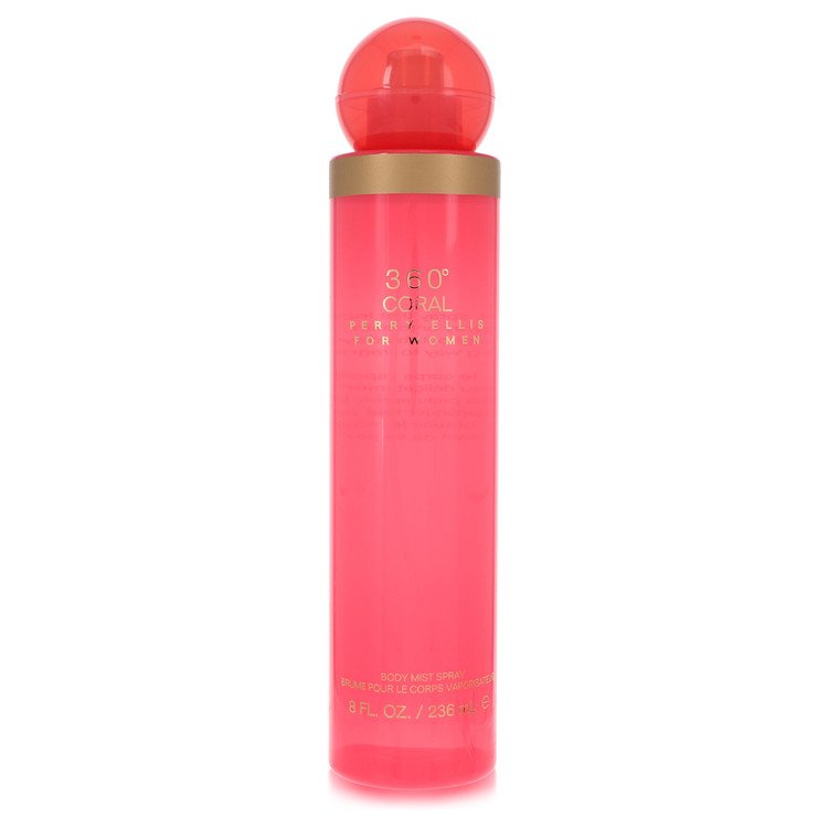 Perry Ellis 360 Coral Perfume by Perry Ellis Body Mist 8 oz for Women - Authentic Fragrance - Discount Women Perfume or Cologne Fragrance