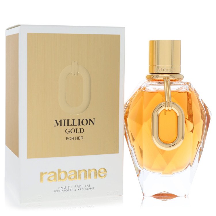 Paco Rabanne Million Gold Perfume by Paco Rabanne Eau De Parfum Refillable Spray 3 oz for Women - Authentic Fragrance - Discount Women Perfume or Cologne Fragrance