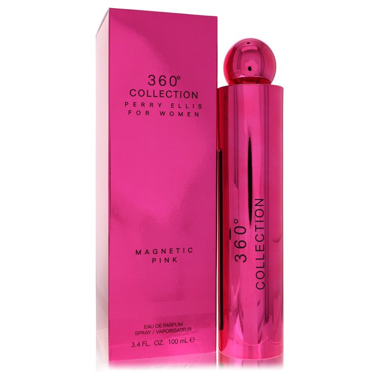 Perry Ellis 360 Collection Magnetic Pink Perfume by Perry Ellis Eau De Parfum Spray 3.4 oz for Women - Authentic Fragrance - Discount Women Perfume or Cologne Fragrance