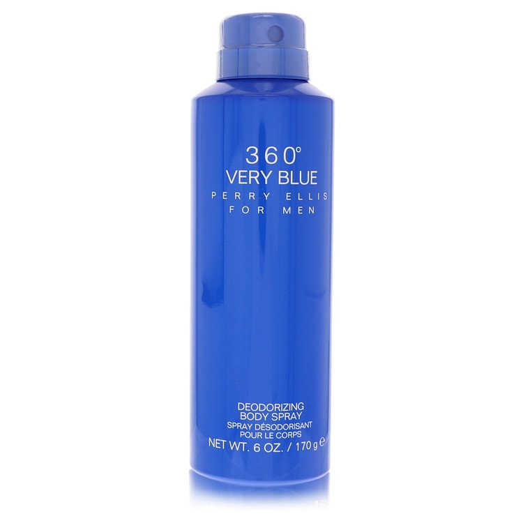 360 Very Blue By by Perry Ellis 6 oz oz Body Spray 6 Oz Spray for Men - Perfumes4All