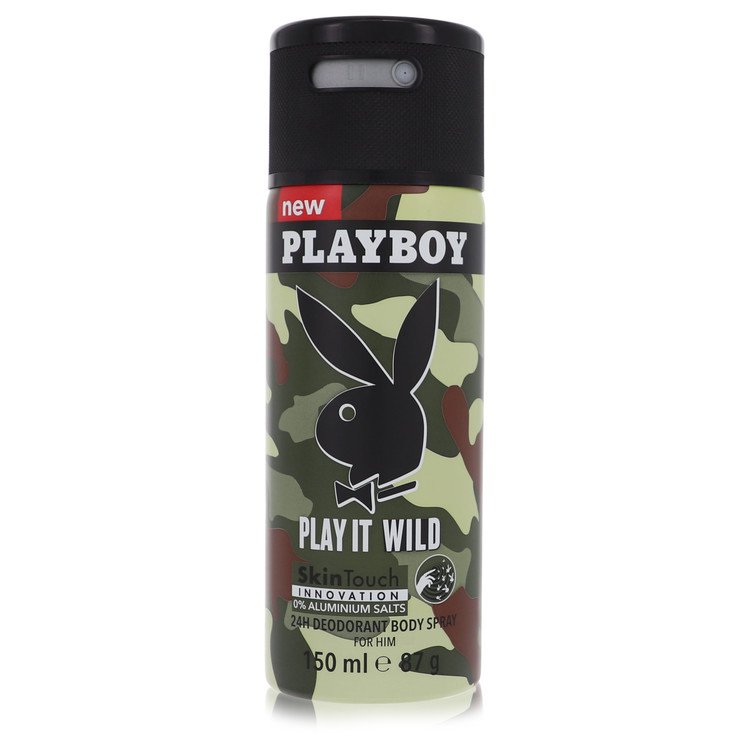 Playboy Play It Wild Cologne by Playboy Deodorant Spray 5 oz for Men - Authentic Fragrance - Discount Men Perfume or Cologne Fragrance