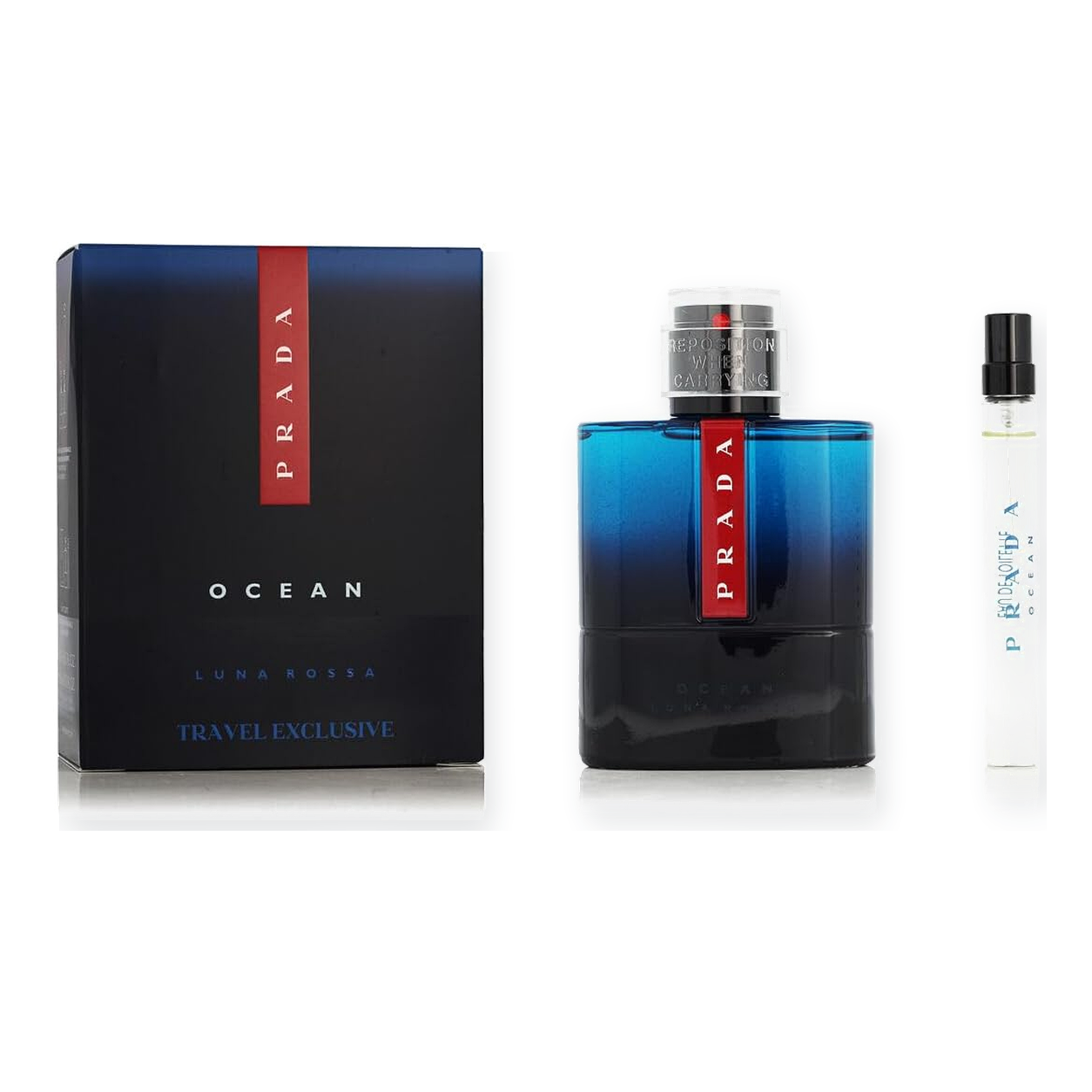 Prada Luna Rossa Ocean by Prada Travel Set (3.3 Oz Eau De Toilette Sp & Mini) for Men - Main [Drive:1Us4zv1dR-1nna1gJyiHnY_lqokW-dVxq]