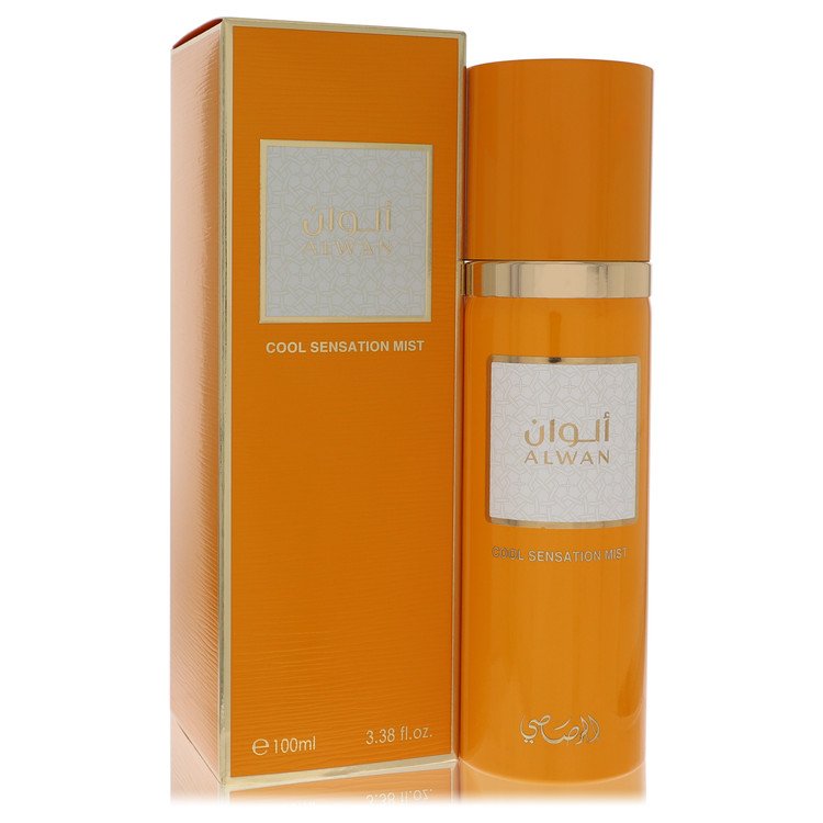 Rasasi Alwan Cologne by Rasasi Cool Sensation Mist (Unisex) 3.38 oz for Men - Authentic Fragrance - Discount Men Perfume or Cologne Fragrance