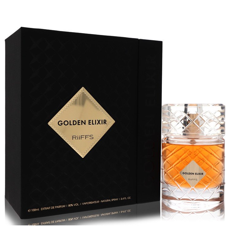 Riiffs Golden Elixir Cologne by Riiffs Extrait De Parfum Spray (Unisex) 3.4 oz for Men - Authentic Fragrance - Discount Men Perfume or Cologne Fragrance