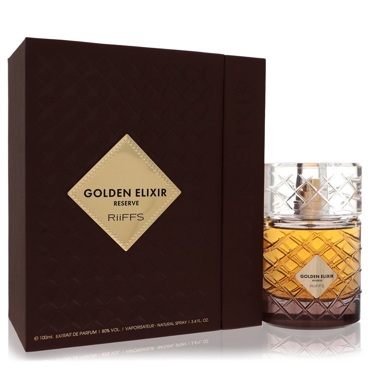 Riiffs Golden Elixir Reserve Cologne by Riiffs Extrait De Parfum Spray (Unisex) 3.4 oz for Men - Authentic Fragrance - Discount Men Perfume or Cologne Fragrance