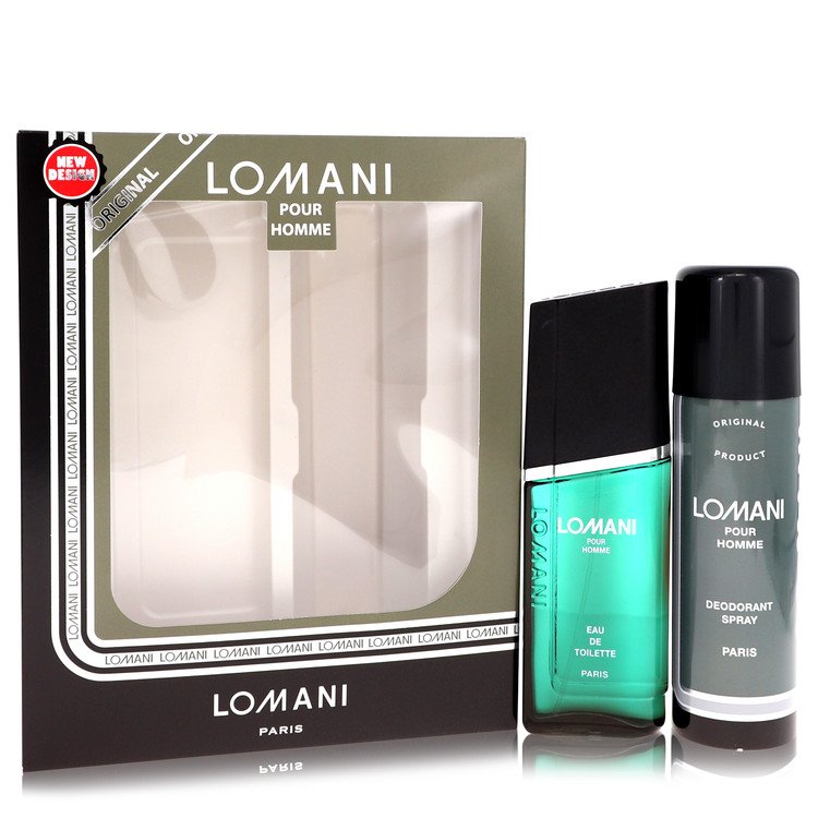 Lomani Cologne by Lomani Gift Set -- 3.4 oz Eau De Toilette Spray + 6.7 oz Deodorant Spray for Men - Authentic Fragrance - Discount Men Perfume or Cologne Fragrance