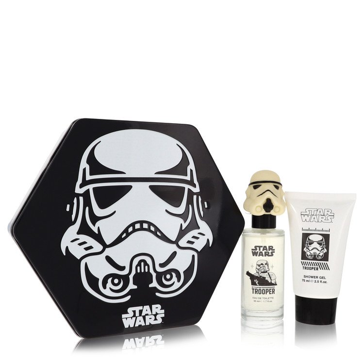 Kids Star Wars Trooper 3Pcset 1.7 Oz  Spray / 2.5 Oz Sgel / Metal Lunch Box For Men Cologne